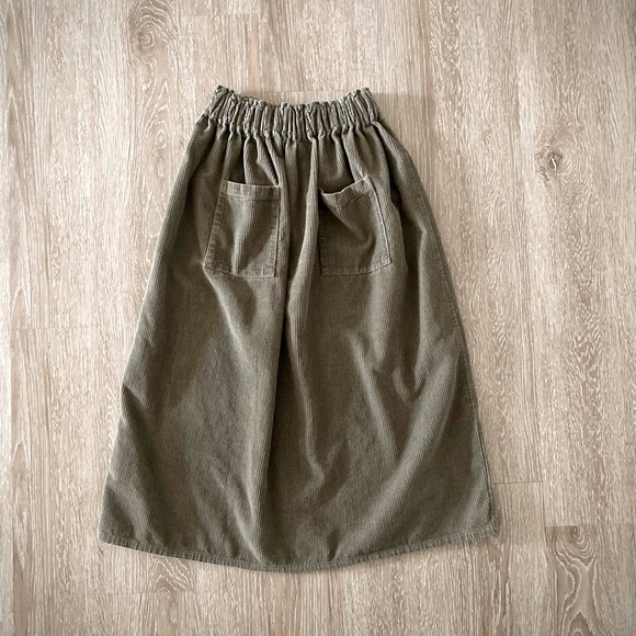 Orvis Dresses & Skirts - orvis vintage corduroy long midi maxi high waisted skirt cord olive brown cotton